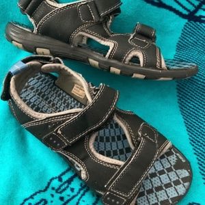 Cherokee Boy Sports Sandals Size 3 Blue Adjustable